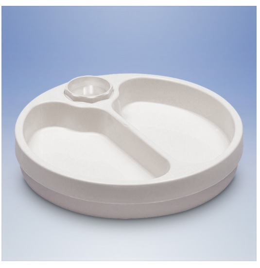 Naczynia do podawania posiłków dla osób niepełnosprawnych PDS CARE Talerz utrzymujący ciepło - temperaturę