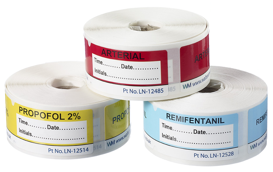 Naklejki do oznaczania pomp infuzyjnych Walters Medical naklejki