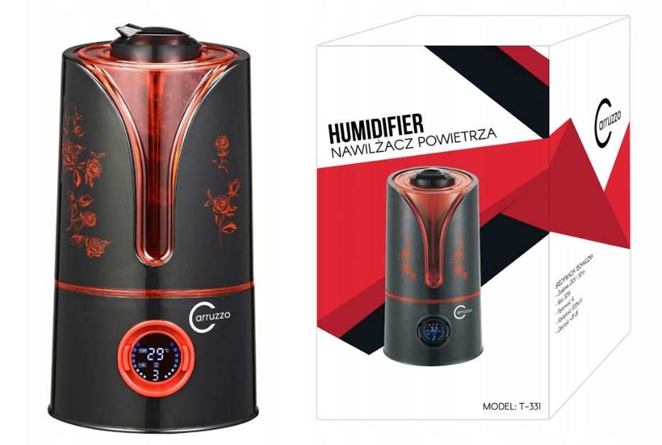 Nawilżacze ultradźwiękowe i parowe Carruzzo T 331 LCD