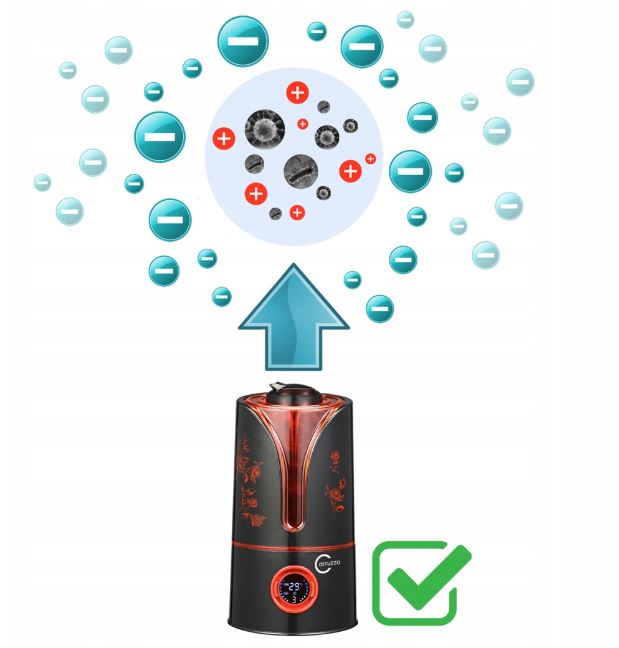 Nawilżacze ultradźwiękowe i parowe Carruzzo T 331 LCD