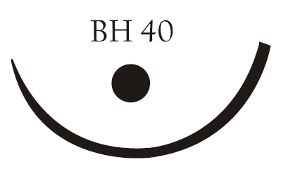 Nici chirurgiczne z igłą okrągłą Vigilenz Ecosorb E19BH400