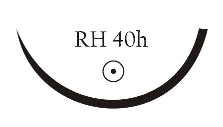 Nici chirurgiczne z igłą okrągłą Vigilenz Ecosorb E19RH40h