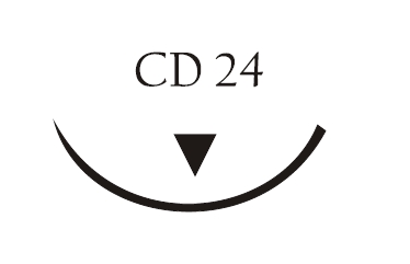 Nici chirurgiczne z igłą okrągłą Vigilenz Ecosorb fast F37CD24W