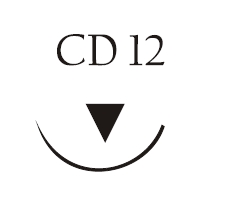 Nici chirurgiczne z igłą okrągłą Vigilenz Ecosorb fast F44CD12W