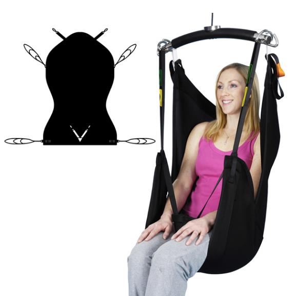 Nosidła do podnośników dla osób niepełnosprawnych Prism Medical UK Pas Półleżący Komfort z Podtrzymaniem Głowy