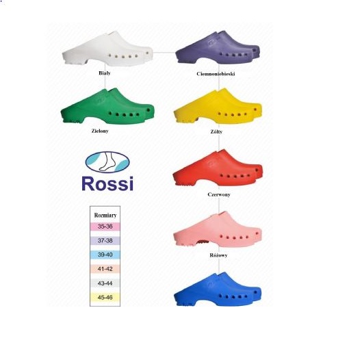 Obuwie medyczne wielorazowe Rossi Obuwie wielorazowe