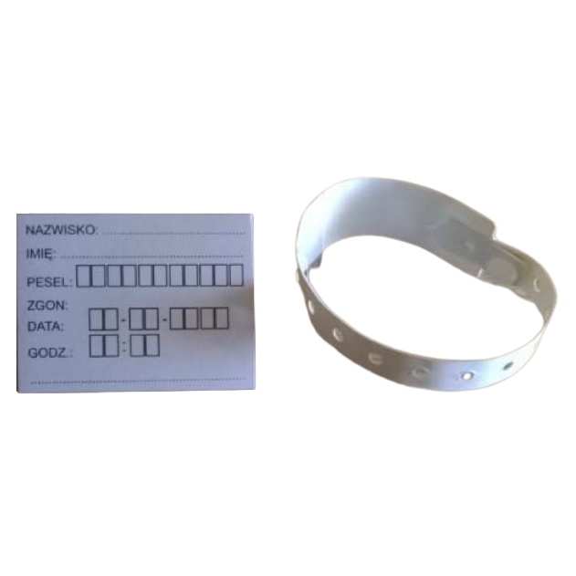 Opaski do identyfikacji zmarłych Sinmed OPZ-01