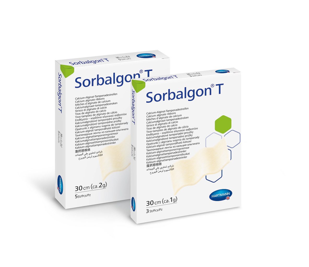 Opatrunki alginianowe HARTMANN Sorbalgon/Sorbalgon T