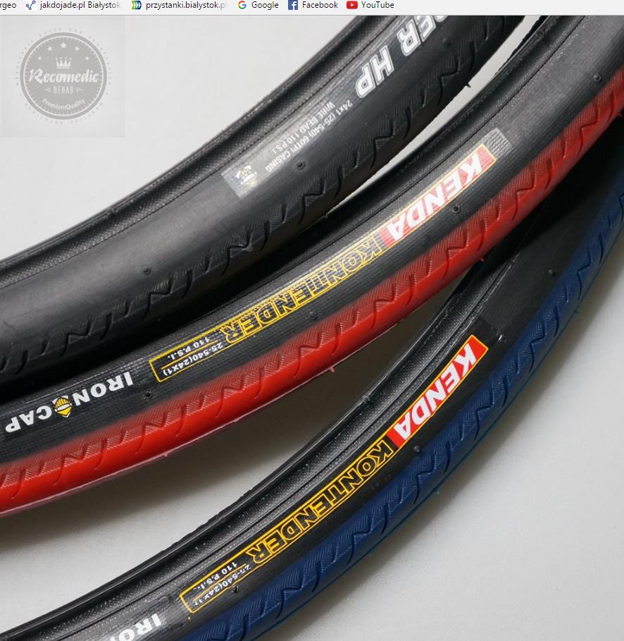 Opony do wózków inwalidzkich Recomedic O-24X1-KEK-C