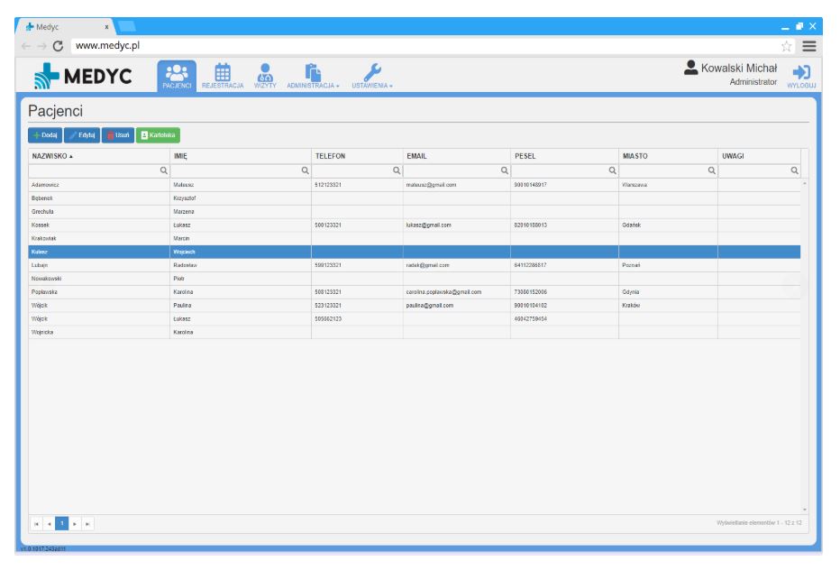 Oprogramowanie do gabinetów i przychodni Qbusoft MEDYC