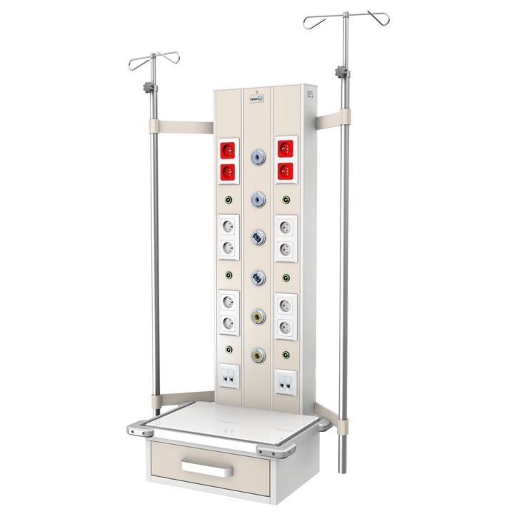 Panele nadłóżkowe TECH-MED Sp. z o.o. ISA 9000 naścienny pionowy