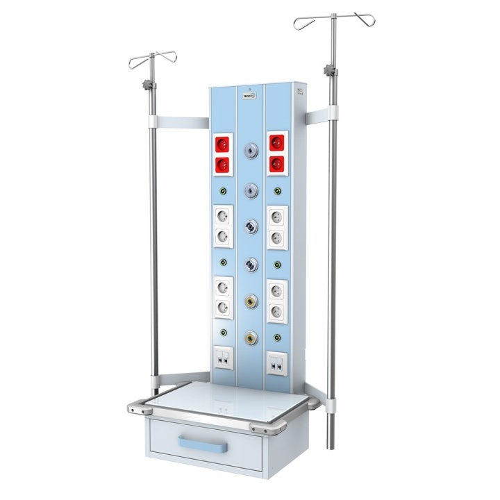Panele nadłóżkowe TECH-MED Sp. z o.o. ISA 9000 naścienny pionowy