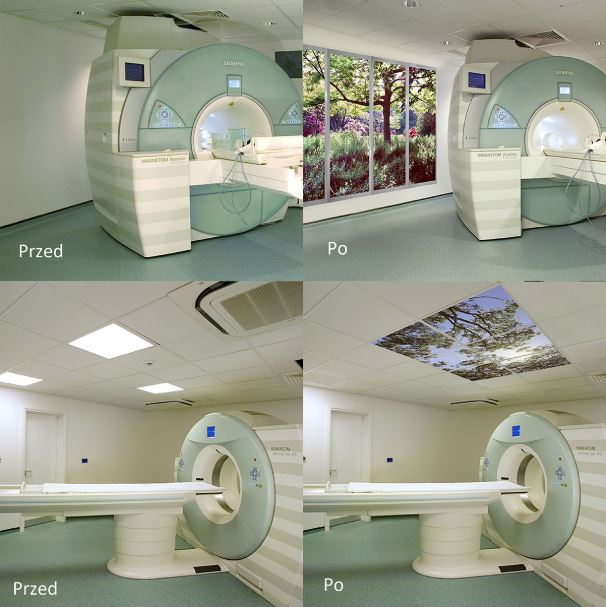 Panele ścienne i sufitowe do rezonansu magnetycznego Wardray Premise Relax&View