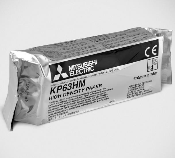 Papiery do videoprinterów Mitsubishi K63HM-CE