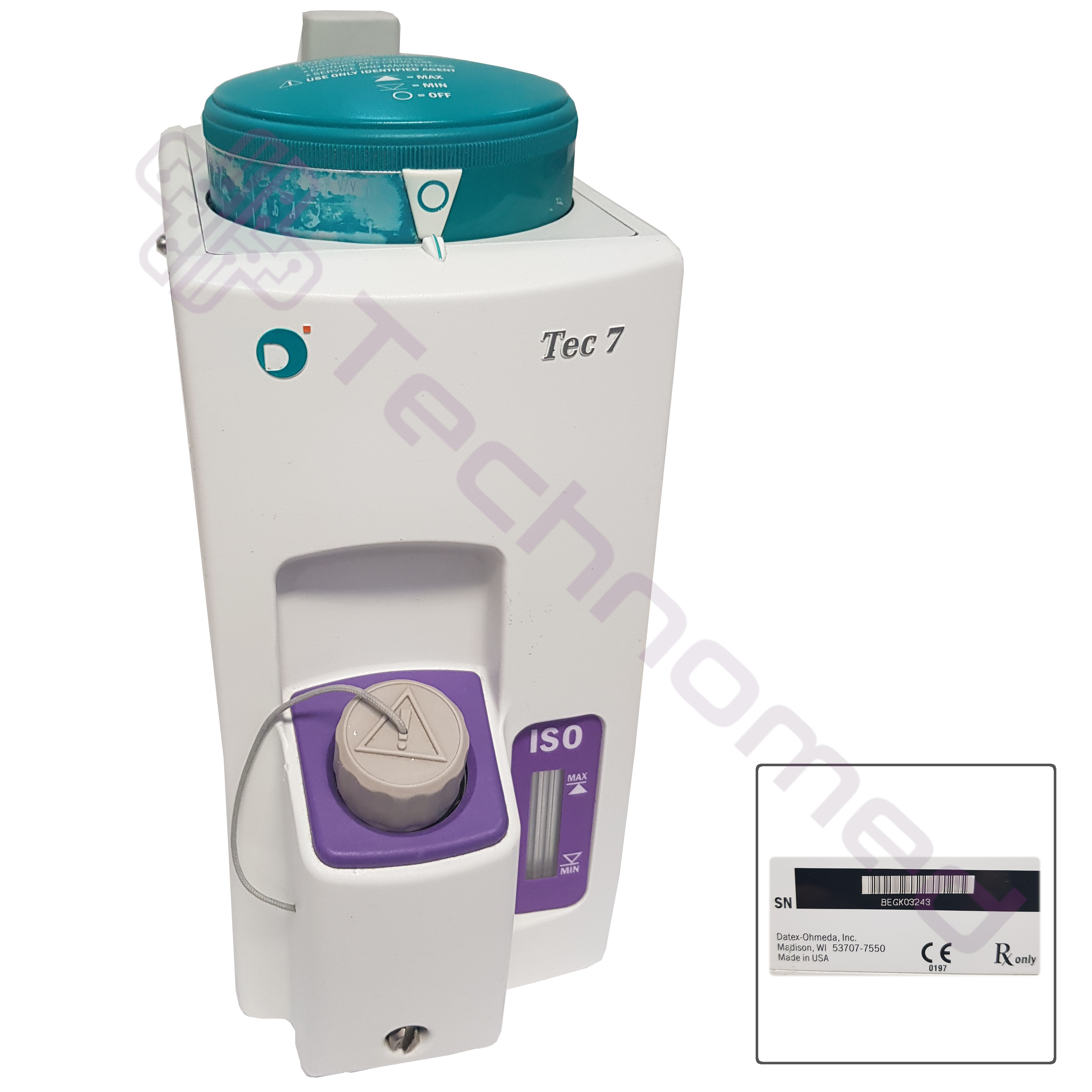 Parowniki do aparatów do znieczulenia używane GE Datex-Ohmeda TEC 7 - Technomed używane