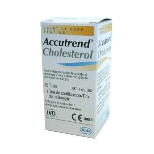 Paski do pomiaru glukozy we krwi Roche Accutrend Cholesterol