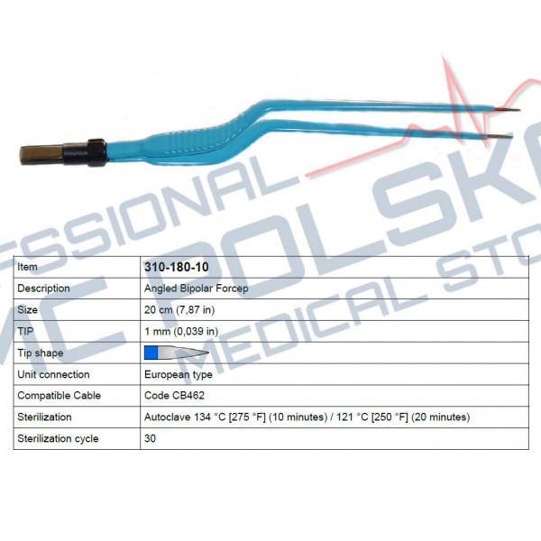 Pęsety elektrochirurgiczne SURTRON 310-180-10 / 310-180-20