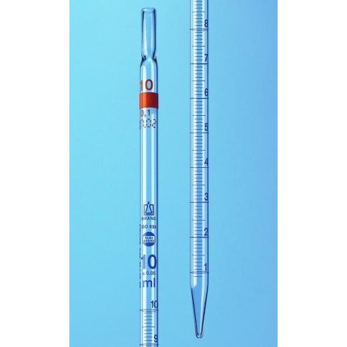 Pipety szklane BRAND szkło sodowo-wapniowe klasa AS niebieska podz. typ 2