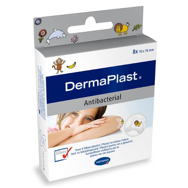 Plastry w paskach HARTMANN DermaPlast Antibacterial