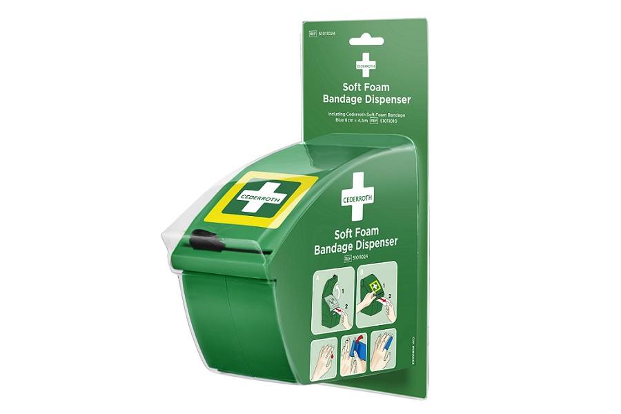 Podajniki do materiałów opatrunkowych Cederroth Soft foam bandage dispenser 51011024