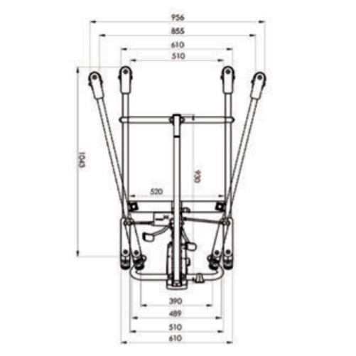 Podnośniki transportowo - kąpielowe jezdne Winncare Helios 150