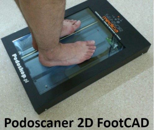 Podoskopy Koordynacja Podoscan 2D FootCAD