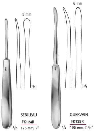 Podważki chirurgiczne B.Braun Podnośniki i podważki kostne