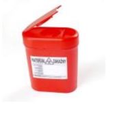 Pojemniki na odpady medyczne B/D na zużyte igły