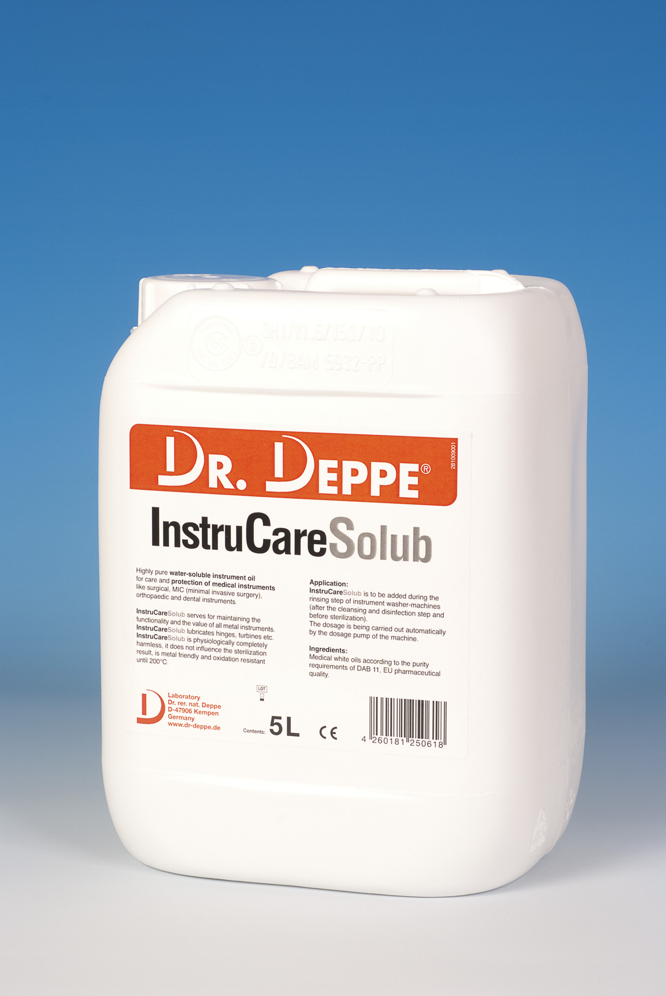 Preparaty konserwujące do narzędzi (pielęgnacyjne) Laboratorium Dr. Deppe Instru Care Solub