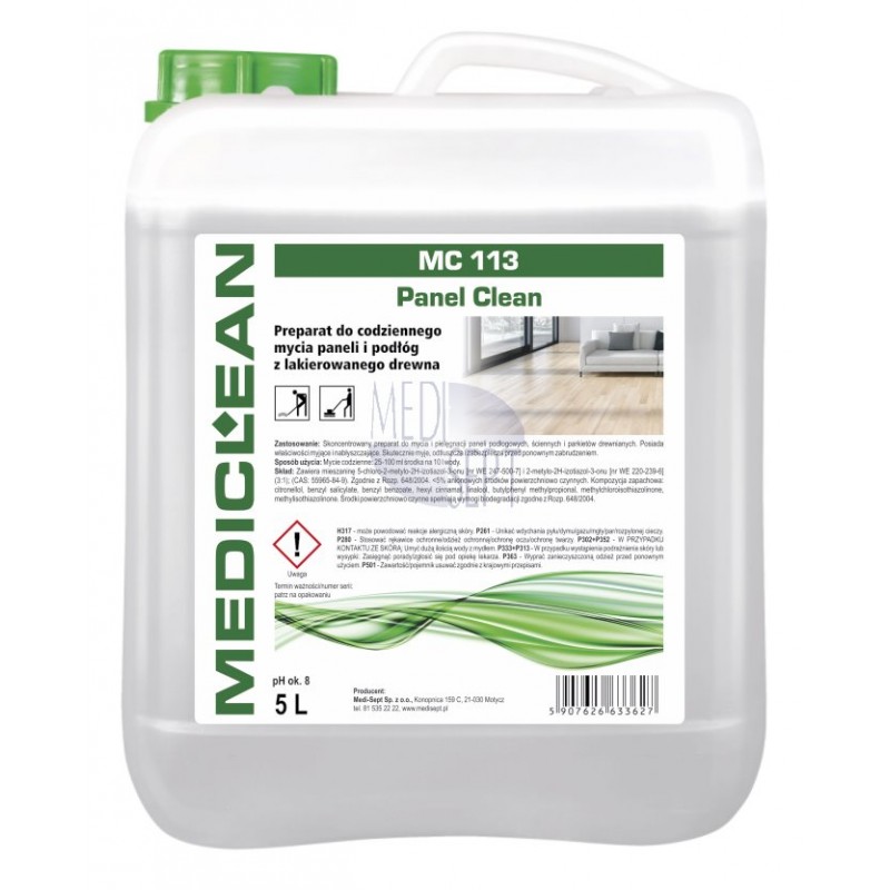 Preparaty myjące do podłóg, wykładzin i tapicerek Mediclean MC 113 Panel Clean