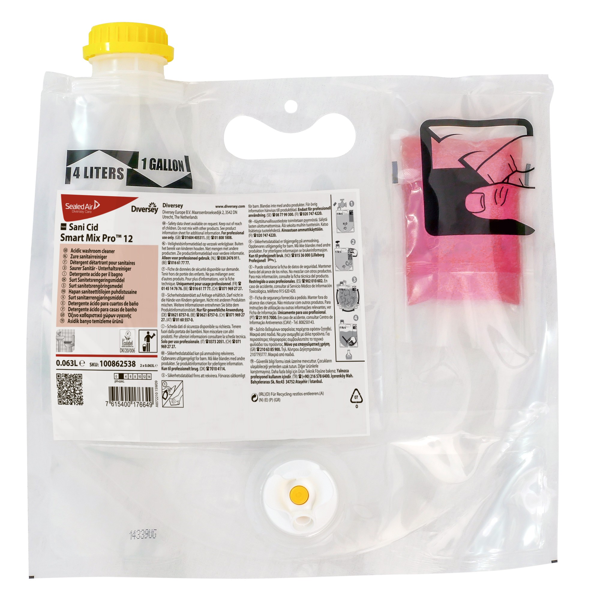 Preparaty myjące do sanitariatów Diversey TASKI Sani Cid SMP12