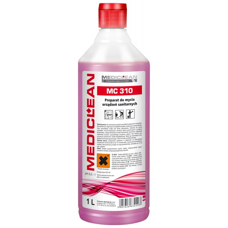 Preparaty myjące do sanitariatów Mediclean MC 310W Sanit Clean