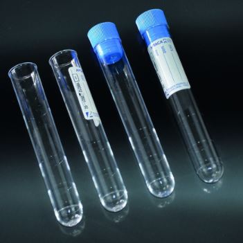 Probówki z tworzyw sztucznych Aptaca Nuova okrągłodenna PS