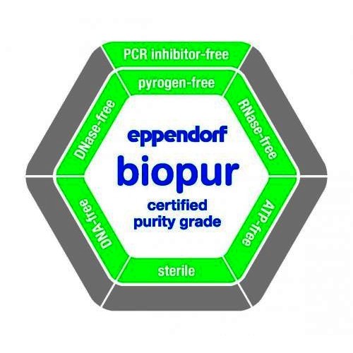 Probówki z tworzyw sztucznych Eppendorf reakcyjne Safe-Lock Biopur sterylne