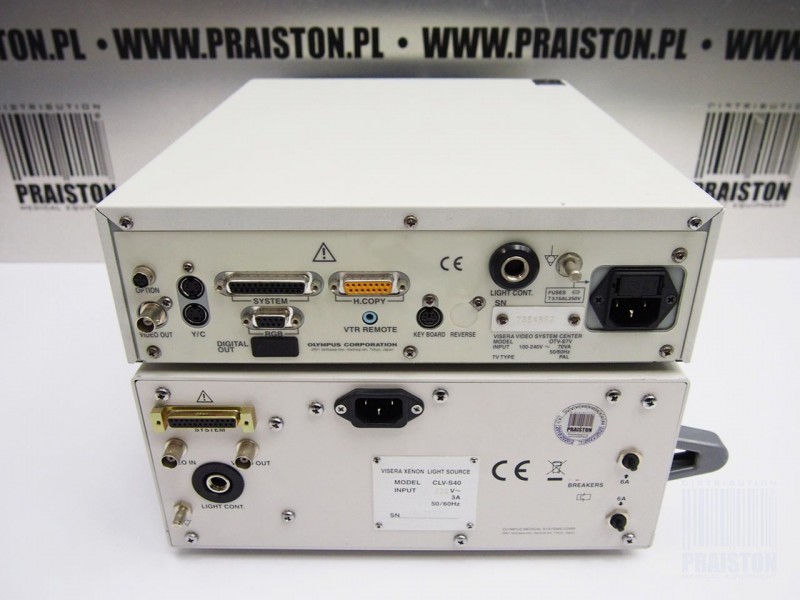 Procesory i źródła światła używane B/D Olympus CLV-S40 / OTV-S7 - Praiston rekondycjonowany