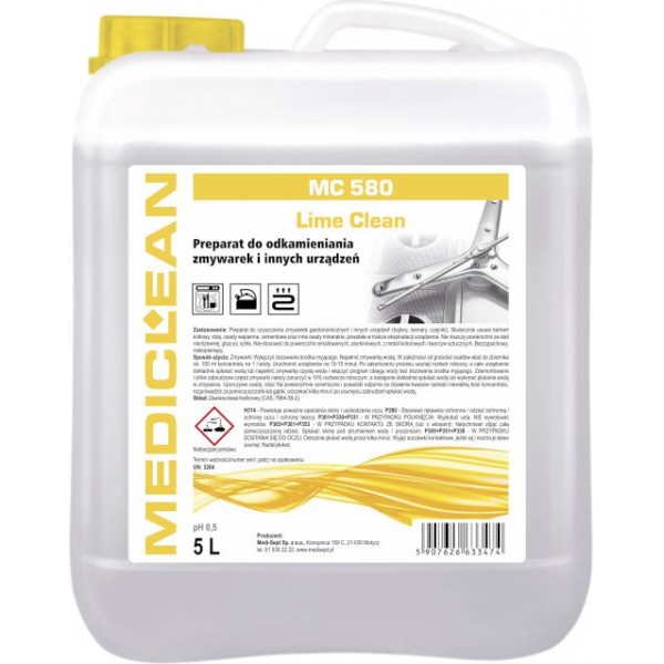 Produkty specjalistyczne do higieny kuchennej Mediclean MC 580 Lime Clean