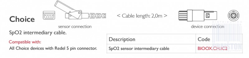 Przedłużacze do czujników SpO2 do kardiomonitorów Biogenesis Do Choice
