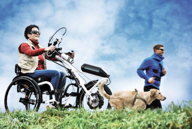 Przystawki rowerowe  do wózków inwalidzkich Sunrise Medical Attitude Hybrid