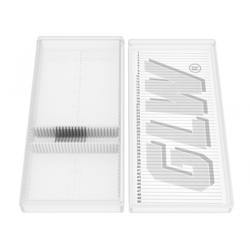 Pudełka na szkiełka mikroskopowe GLW K50