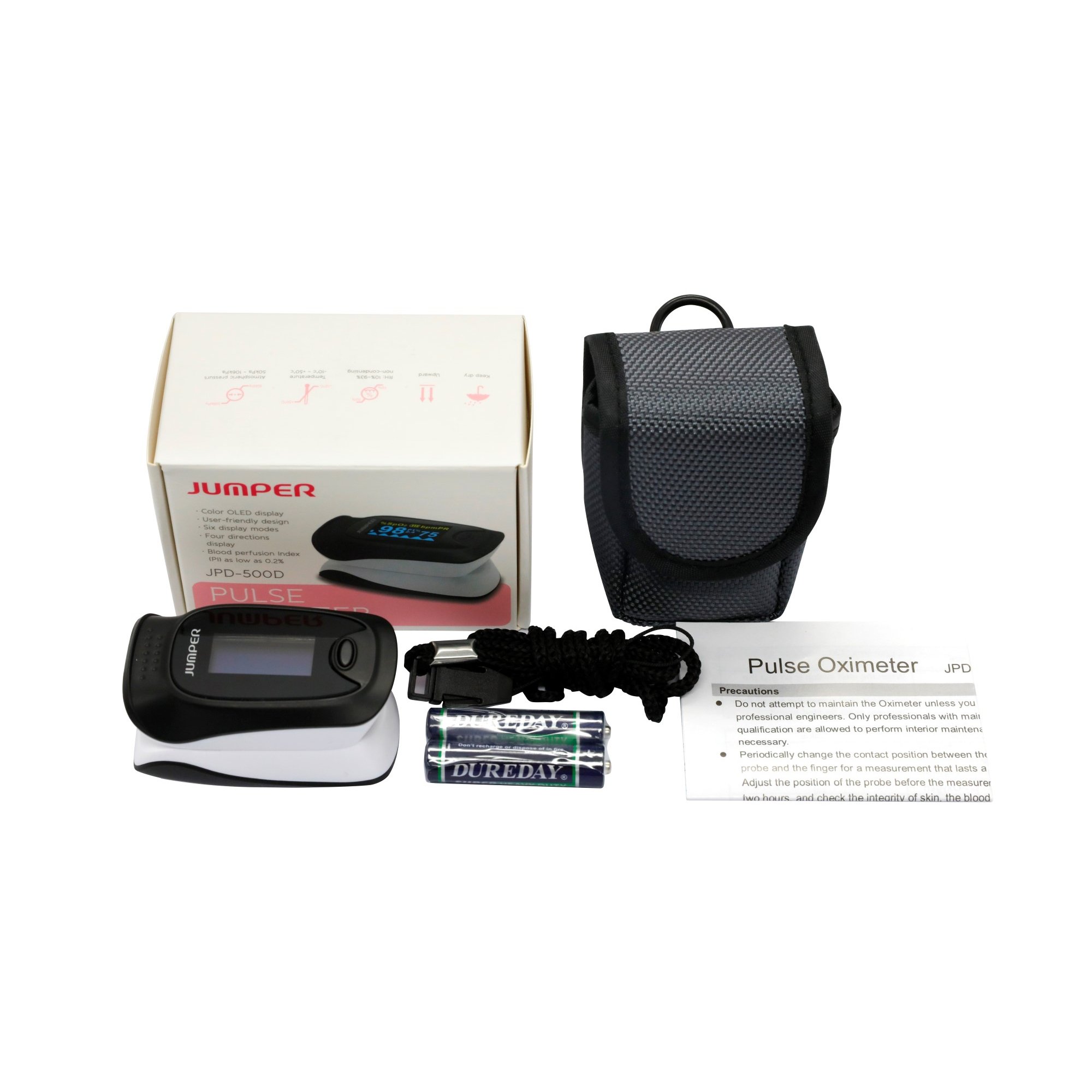 Pulsoksymetry napalcowe Jumper JPD-500D