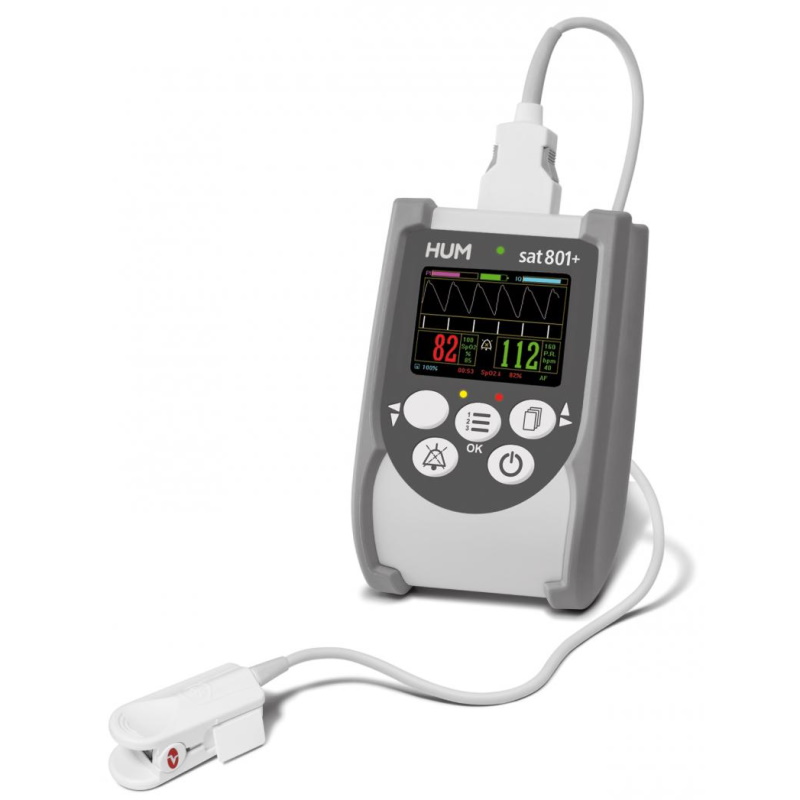 Pulsoksymetry ręczne (przenośne) HUM GmbH AEROcheck - sat 801+