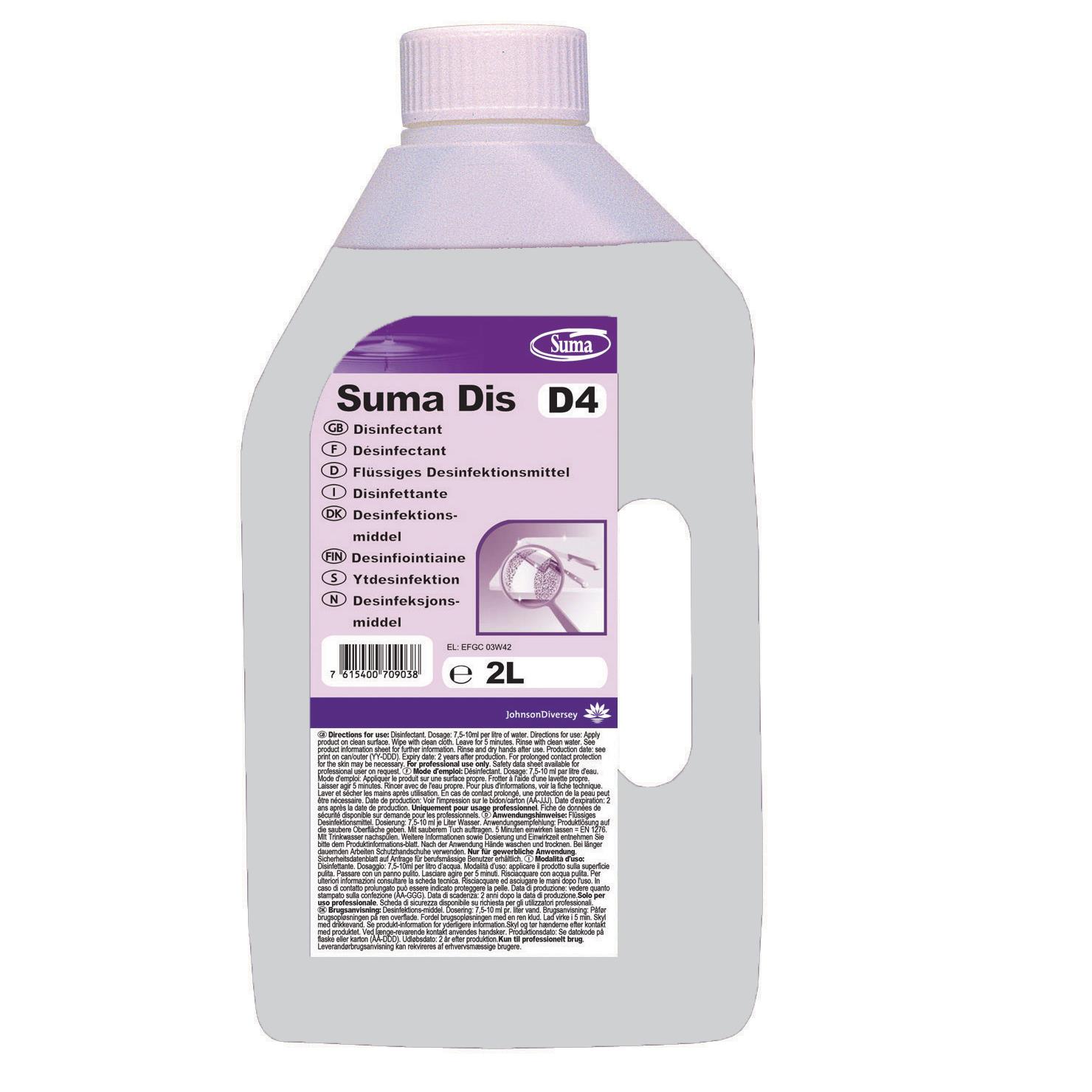 Ręczne mycie Diversey Suma Dis D4 (2L)