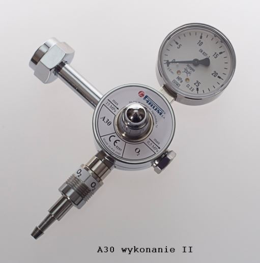 Reduktory tlenu, powietrza i innych gazów medycznych Farum A30