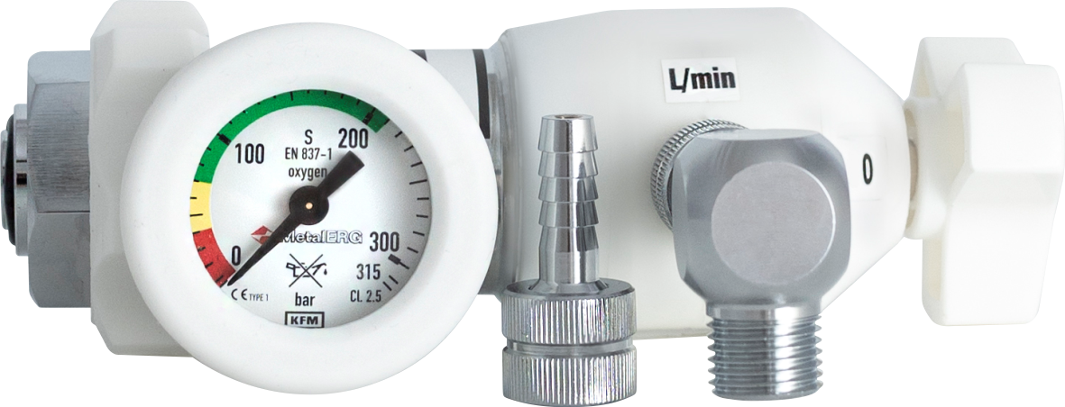 Reduktory tlenu, powietrza i innych gazów medycznych METALERG Z-100.2.1.P-T