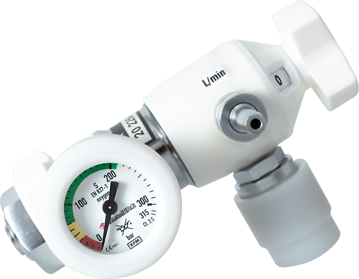 Reduktory tlenu, powietrza i innych gazów medycznych METALERG Z-100.2.2.P-T