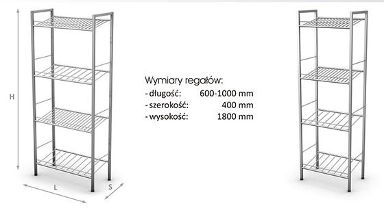 Regały medyczne B/D WS