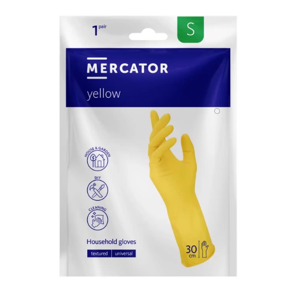 Rękawice do sprzątania Mercator Medical yellow