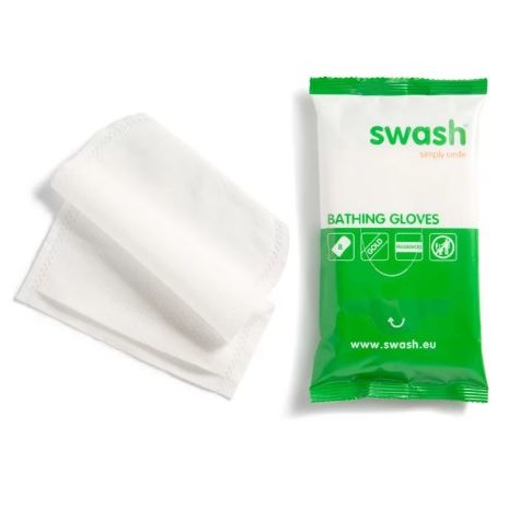 Rękawice i myjki do mycia ciała pacjenta Swash Gold Gloves