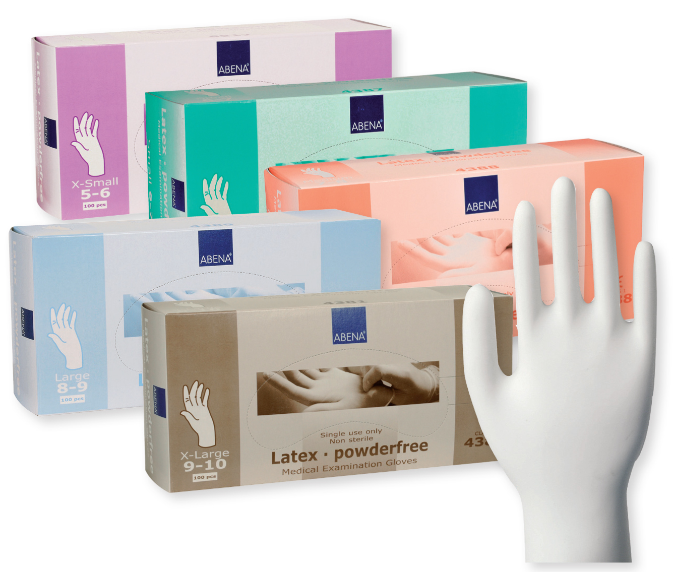 Rękawice medyczne Abena Latex - Rękawice bezpudrowe