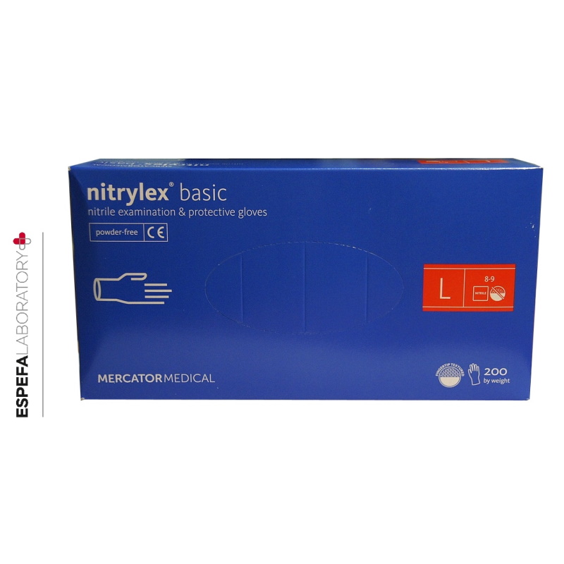 Rękawice medyczne B/D Bezpudrowe , Nitrylowe